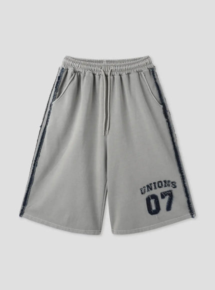 relaxed-drawstring-shorts-il516 / Gray