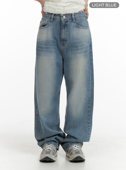 denim-straight-leg-jeans-cm405 / Light blue