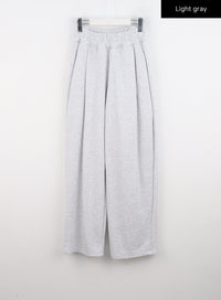 pintuck-sweatpants-cn317 / Light gray