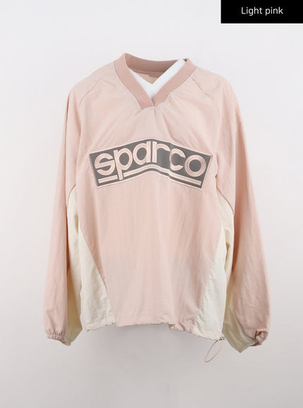sporty-sparco-oversized-pullover-co318 / Light pink