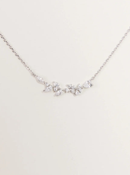 acc-stalk-line-necklace-kc1008 / Silver
