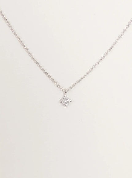 acc-chic-brick-necklace-kc1008 / Silver