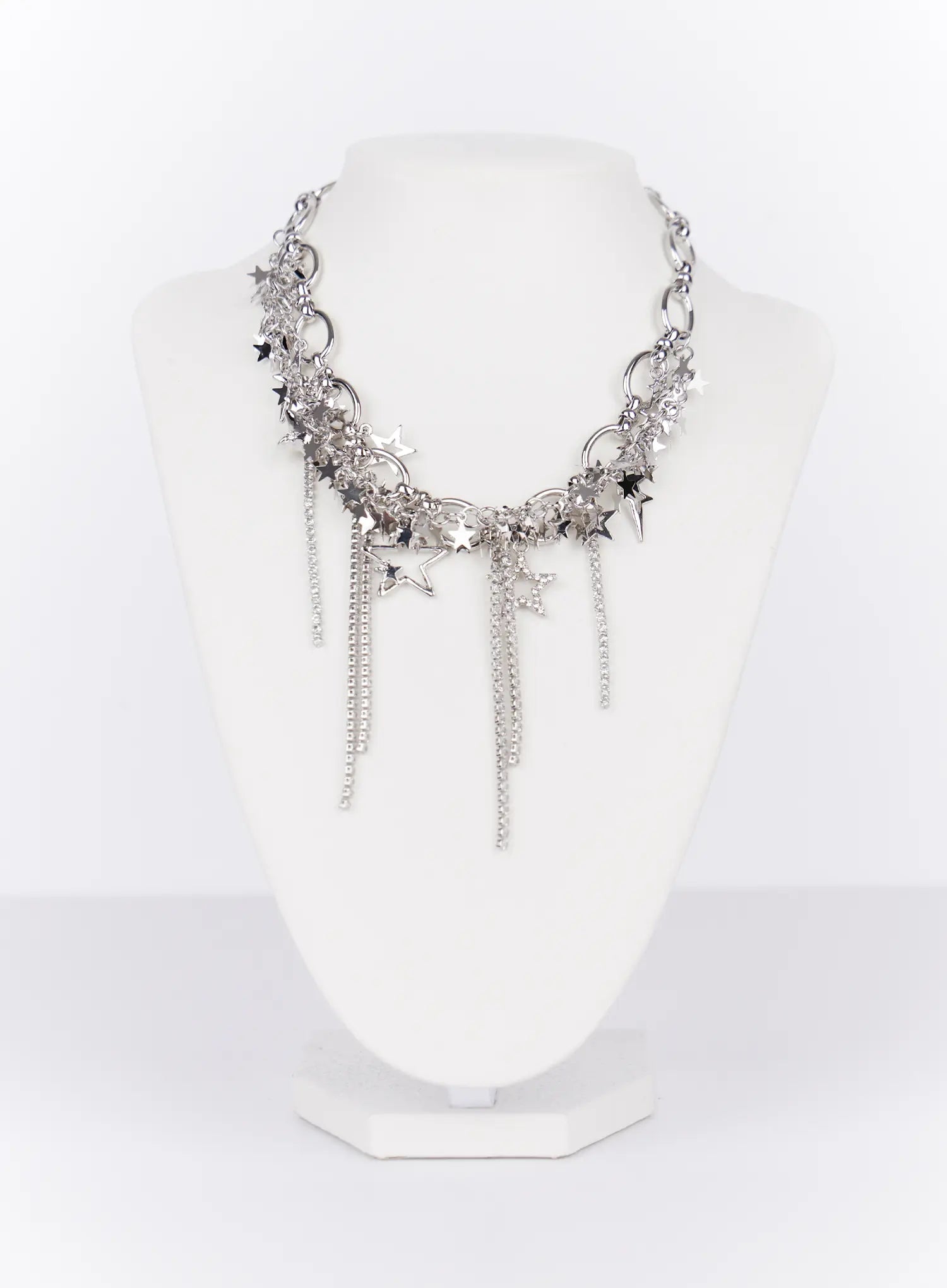 chunky-starlit-chain-necklace-io527 / Silver