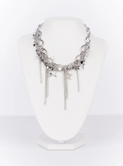 chunky-starlit-chain-necklace-io527 / Silver
