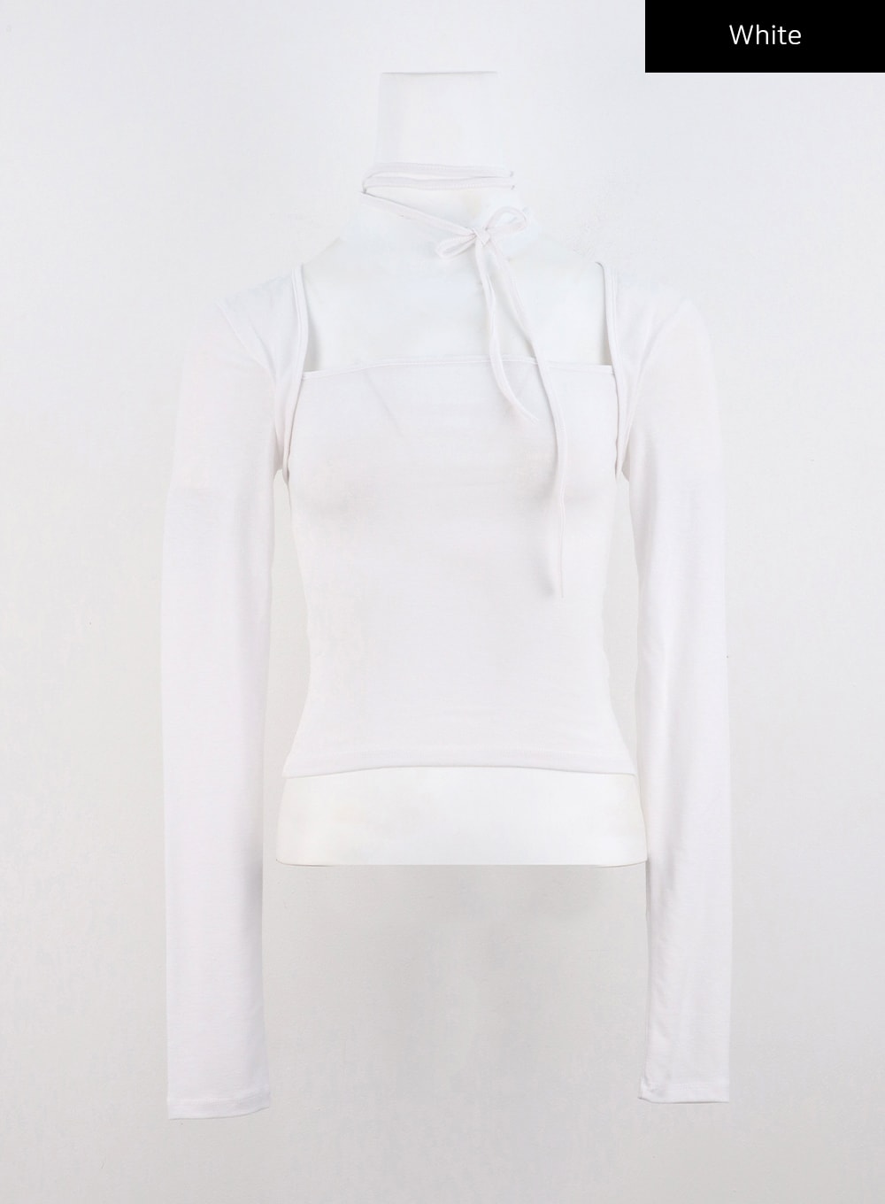 Refined Long-Sleeve Crop T-Shirt