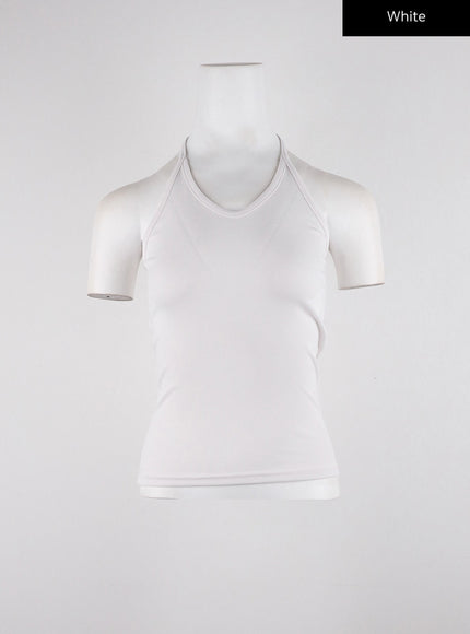 halter-sleeveless-top-cd311 / White