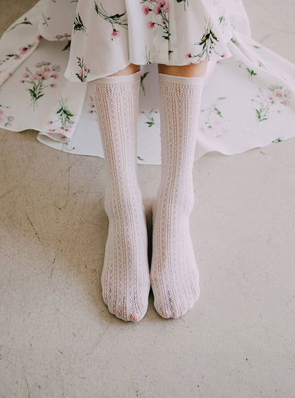 amory-lace-socks-ia529 / White