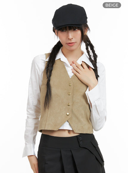 button-suede-vest-cg419