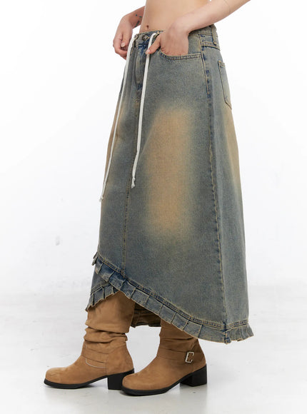asymmetric-ruffled-denim-maxi-skirt-co507