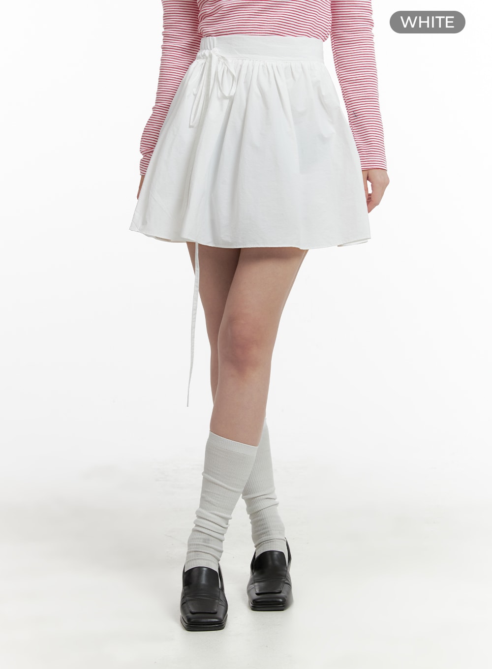 banding-strap-cotton-mini-skirt-om425