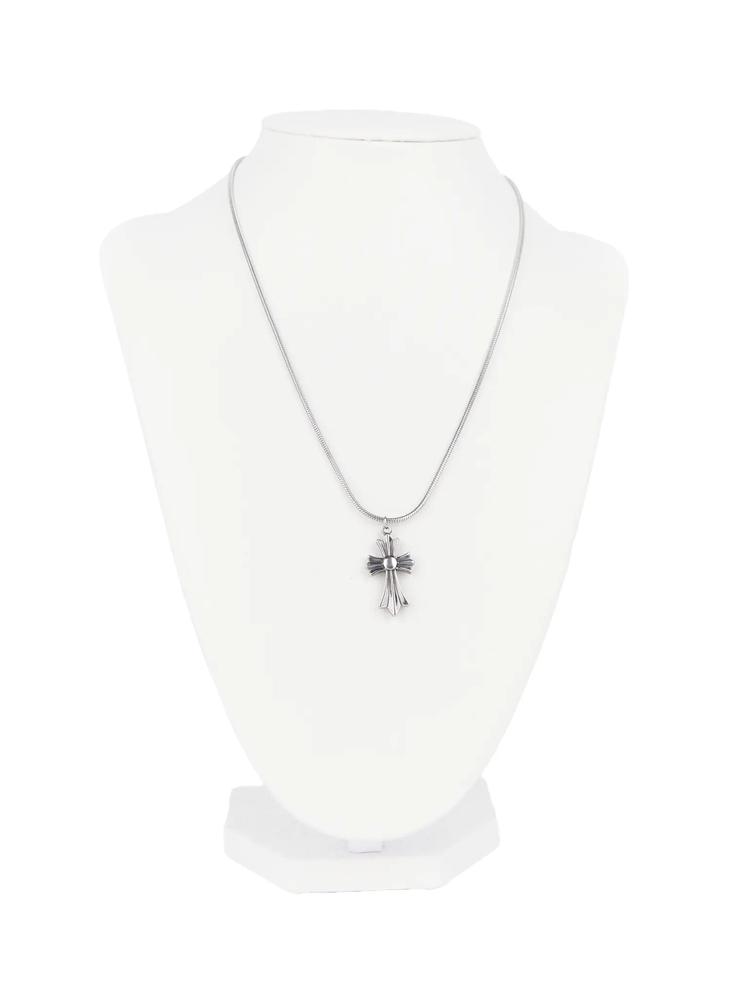 gothic-silver-cross-chain-necklace-cs511