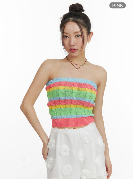 stripe-knit-tube-top-om428