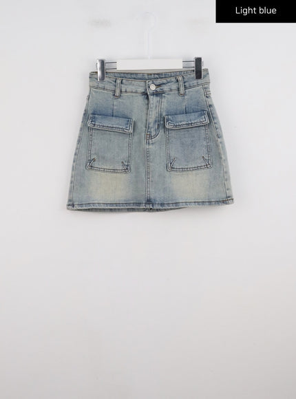 pocket-denim-mini-skirt-cg303