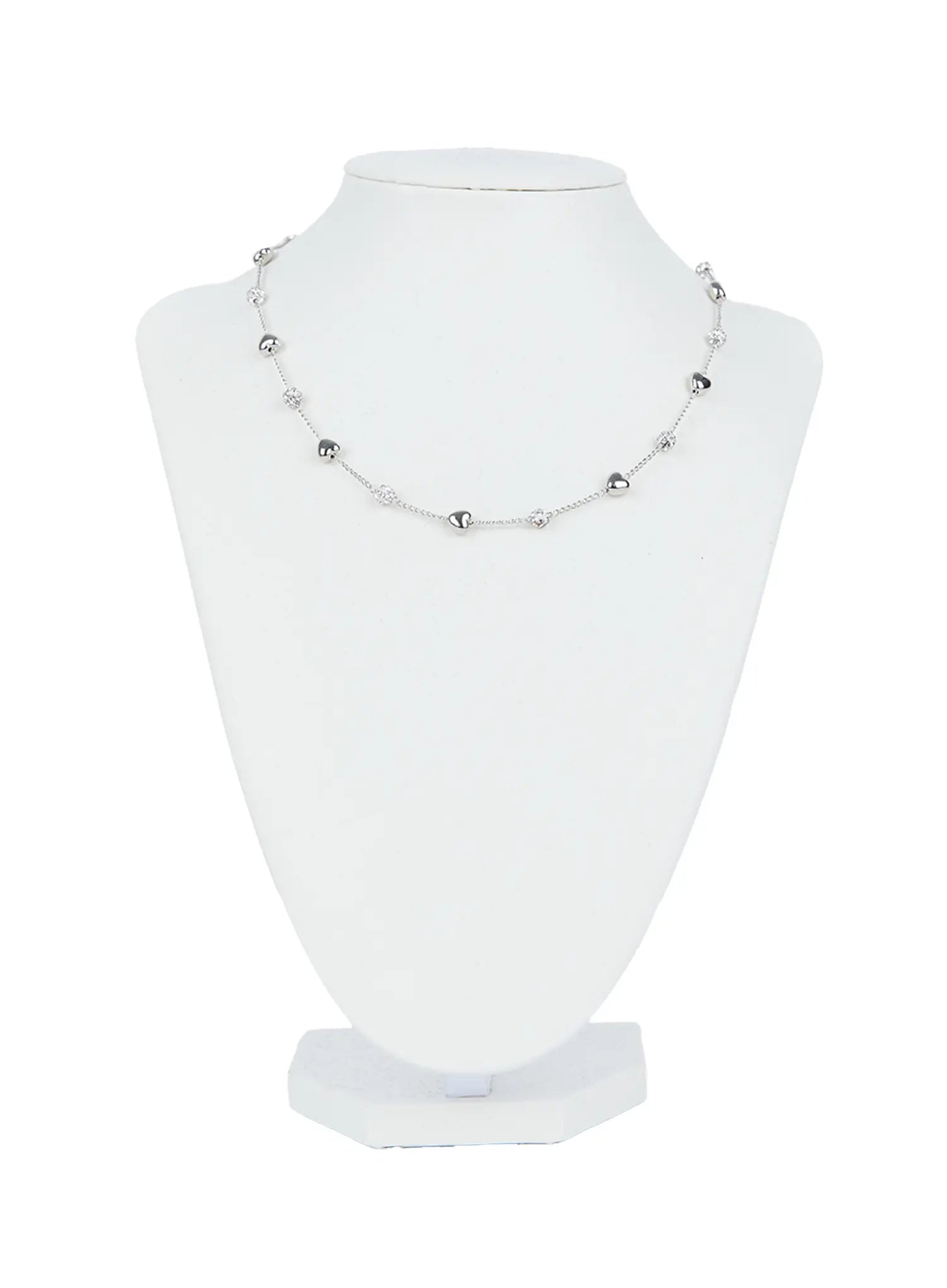 cubic-heart-chain-necklace-cg501