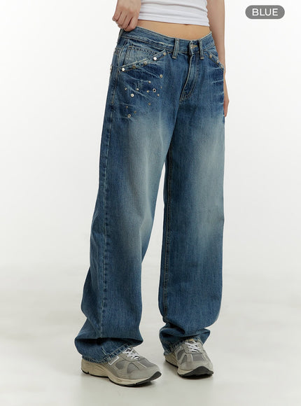 studded-low-rise-baggy-jeans-cy409