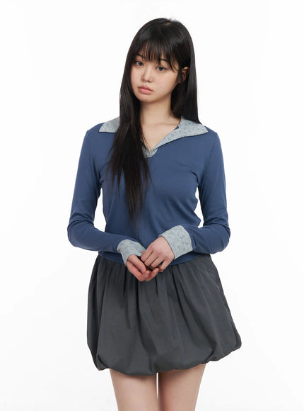 two-tone-collar-floral-long-sleeve-tee-cm513