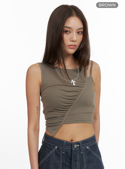 shirred-crop-sleeveless-top-cy424