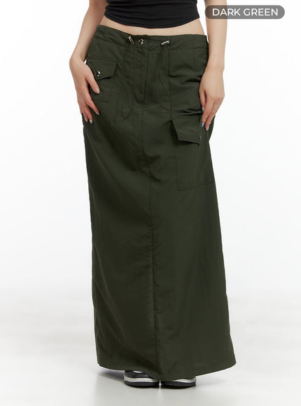 nylon-pocket-maxi-skirt-cl422