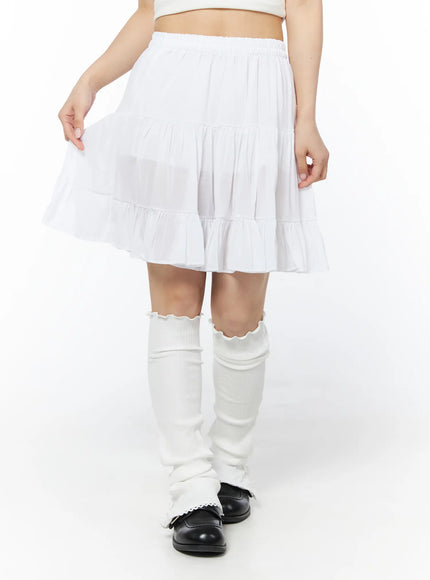 elastic-waist-tiered-midi-skirt-cy522