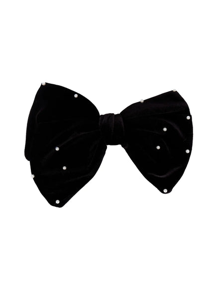 faux-pearl-velvet-ribbon-hair-pin-co524