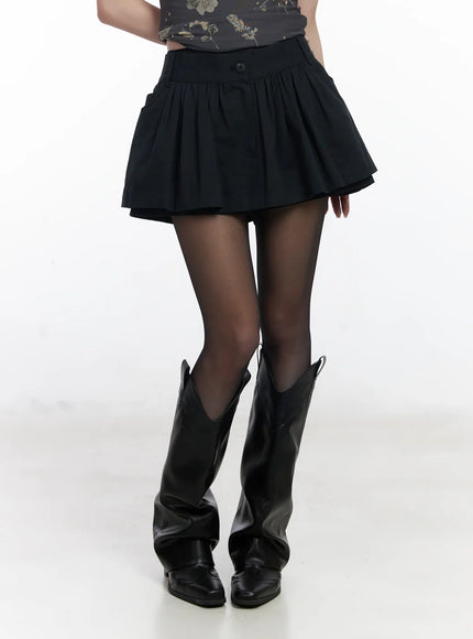 chic-pleated-mini-skort-with-elastic-waistband-cj526