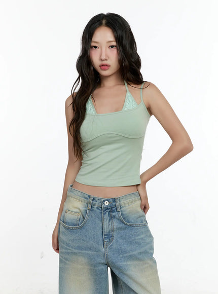 double-layered-lace-halter-top-cl531