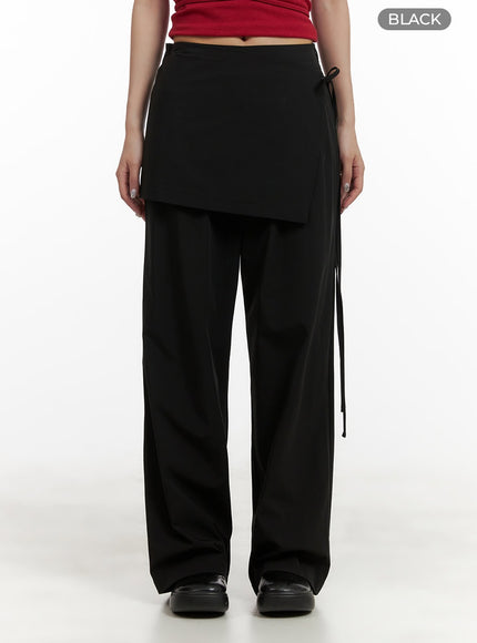 cotton-wrap-skirt-wide-pants-cy403