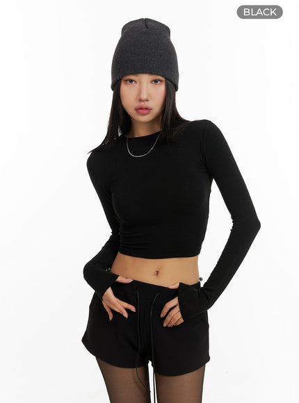 solid-back-drawstring-cropped-long-sleeve-cm408