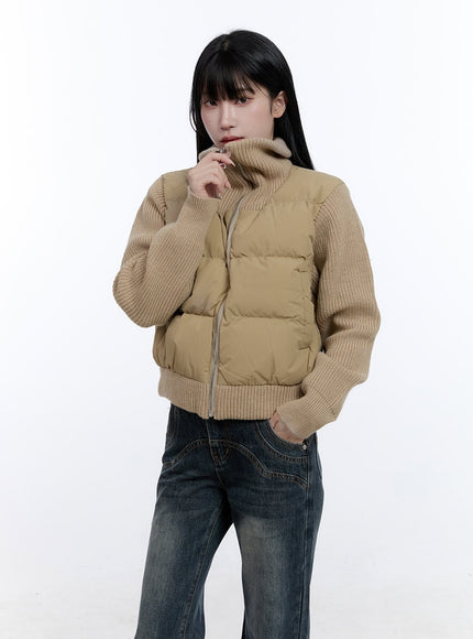 warmembrace-puffer-jacket-cd420 / Beige