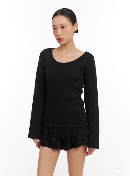 solidessentials-long-sleeve-shirt-cd410 / Black