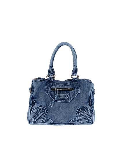 vintage-convertible-shoulder-bag-ca520 / Blue
