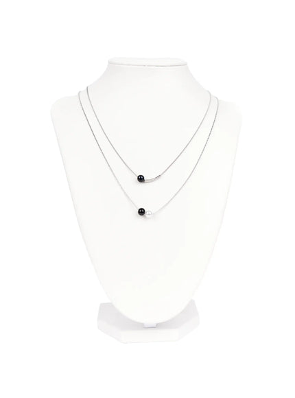 black-faux-pearl-layered-necklace-ca527