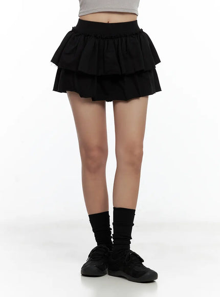 tiered-ruffle-mini-skirt-cl508