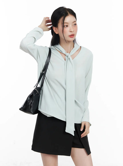 elegant-v-neck-scarf-blouse-cj519