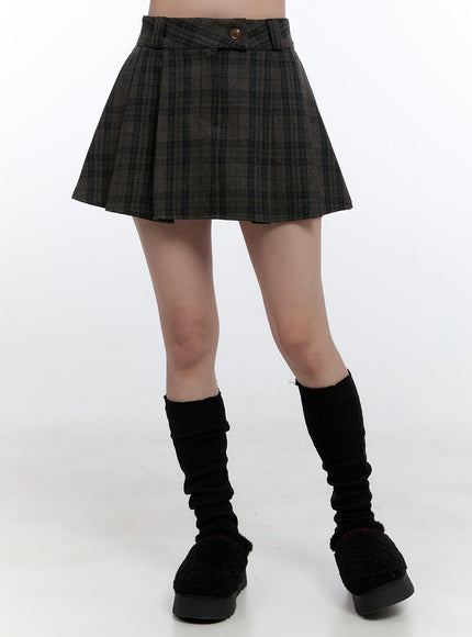 pleated-checkered-mini-skirt-on418