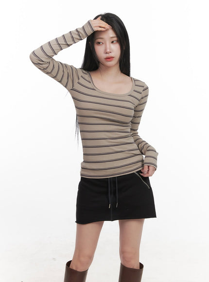 striped-slim-fit-long-sleeve-top-cj517