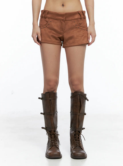 suede-studded-shorts-cs504