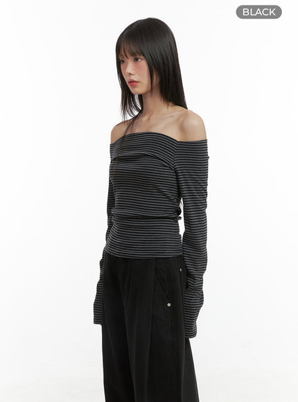 stripe-off-shoulder-long-sleeve-top-co410