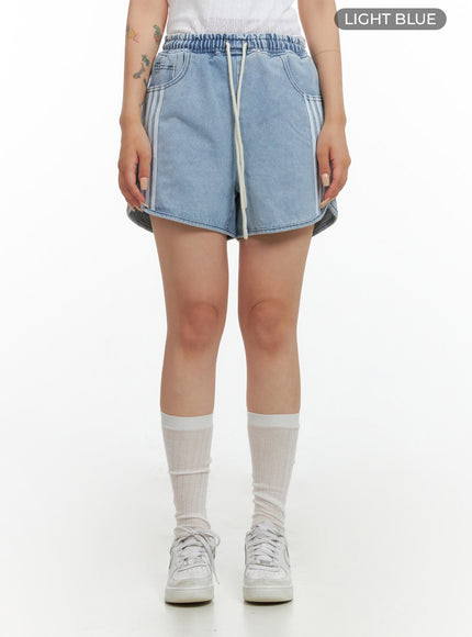 string-waist-stripe-denim-shorts-cl415