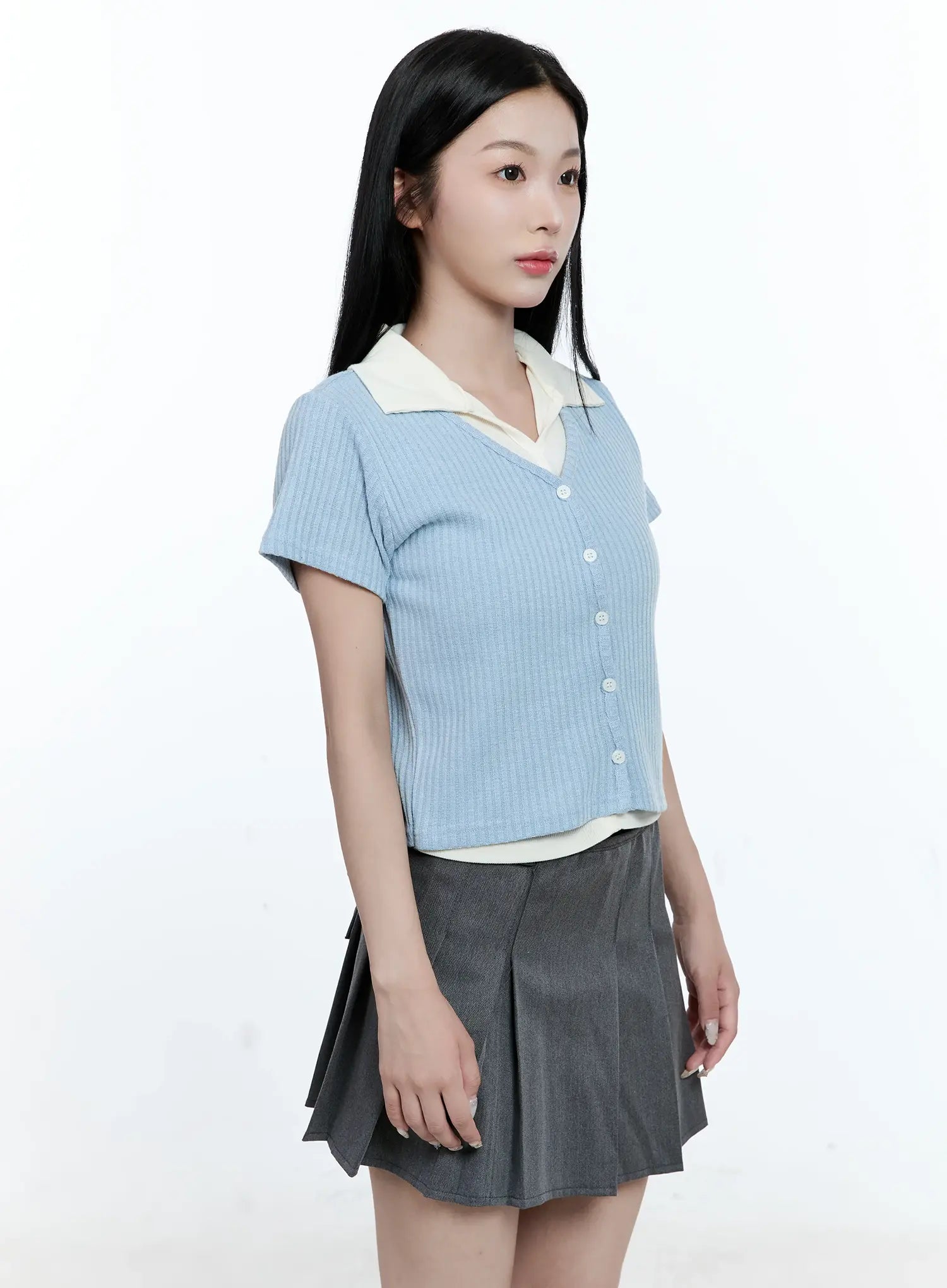 layered-collar-cardigan-tee-cg511