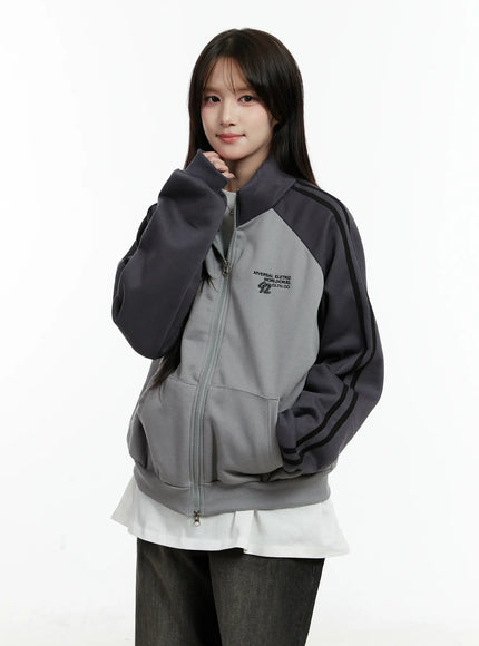 oversized-track-jacket-cd523 / Dark gray