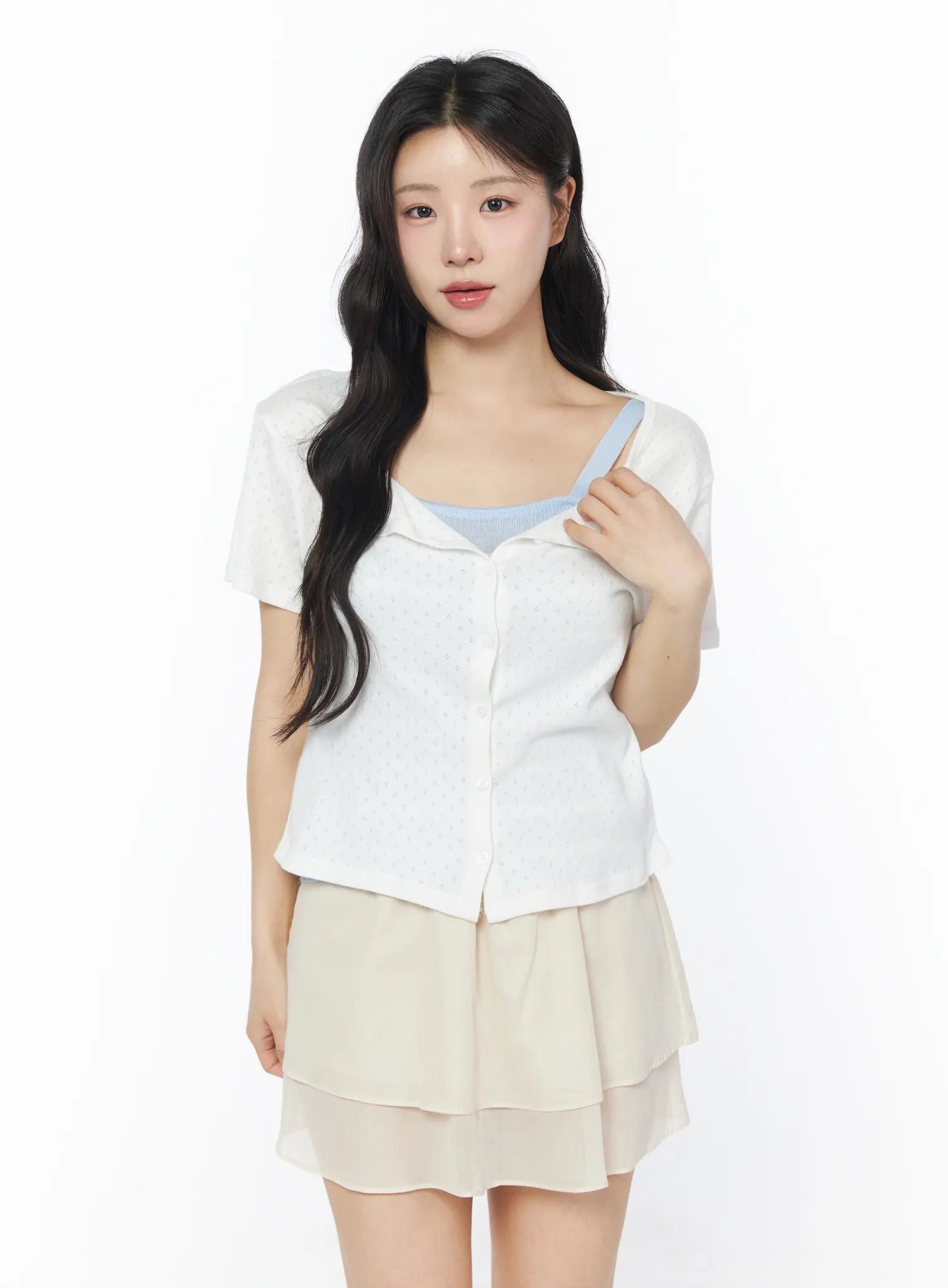 short-sleeve-pointelle-cardigan-cy522