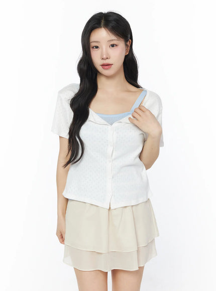 short-sleeve-pointelle-cardigan-cy522