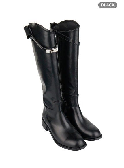 buckle-strap-leather-boots-os409