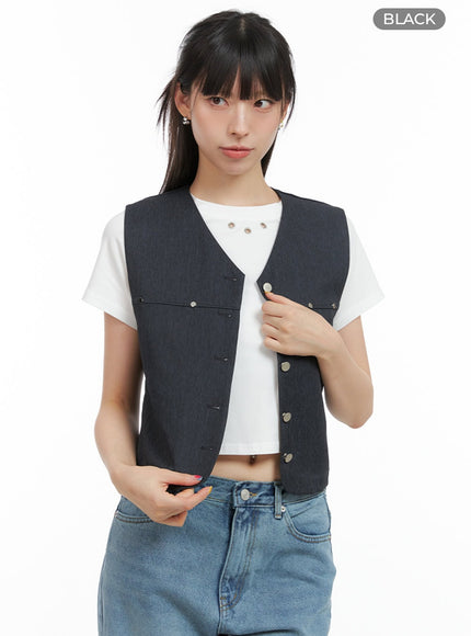 buttoned-v-neck-denim-vest-cg408