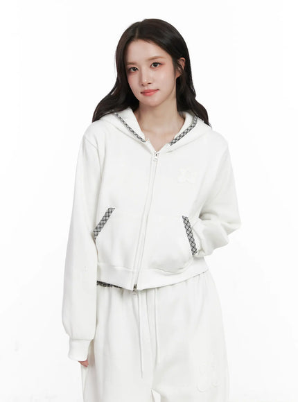 plaid-trim-zip-up-hoodie-cn527