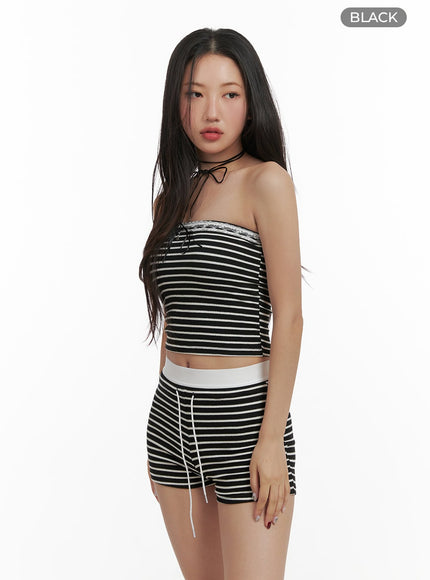 lace-striped-tube-top-cy403