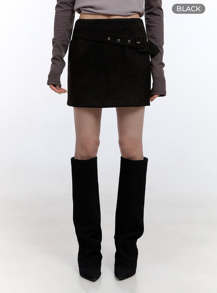 buckle-suede-mini-skirt-co418