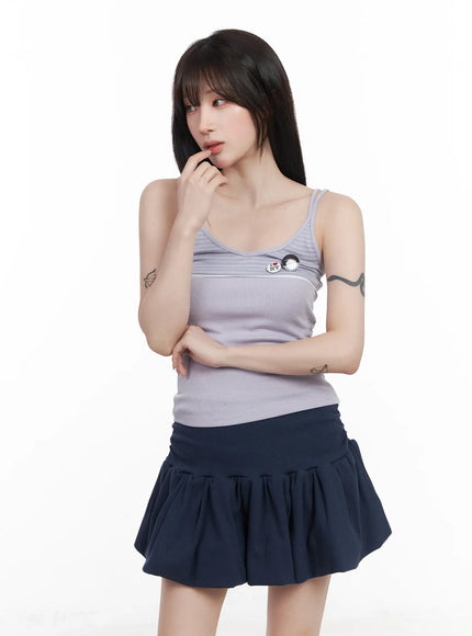 casual-ribbed-sleeveless-top-with-badges-cf523