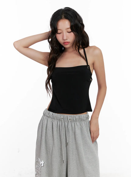 eyelet-halter-knit-top-cl521